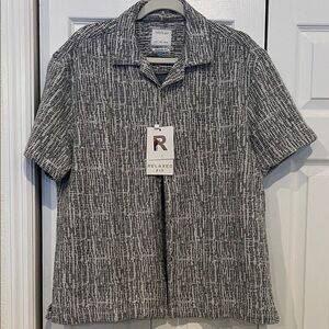 Cactus man Ricky Singh Relaxed Fit Black and White Men's Shirt